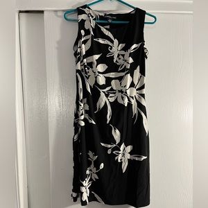 Black & White Floral Dress